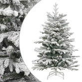 Sztuczna choinka zawiasowa, ośnieżona, 210 cm