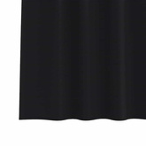 Firany blackout z kółkami 2 pcs Czarny 225 x 140 cm Poliester