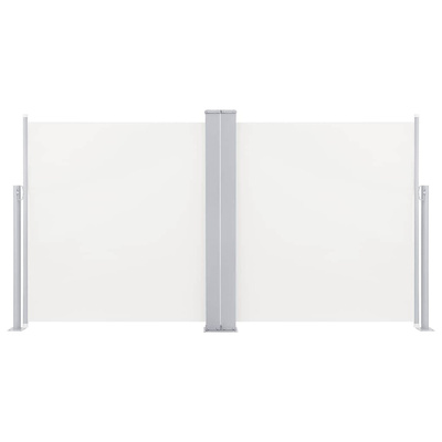 Zwijana markiza boczna, kremowa, 120 x 600 cm