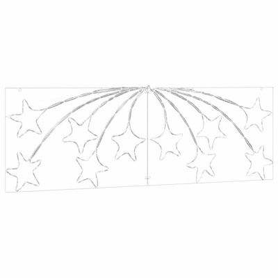 Gwiazda Świąteczna Wielokolorowe 182 x 58 cm PVC