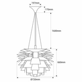 Lampa Wisząca Brąz
?72cm E27 Abruzzo Prospettiva