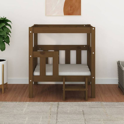 vidaXL Legowisko dla psa, miodowy brąz 65,5x43x70 cm, drewno sosnowe