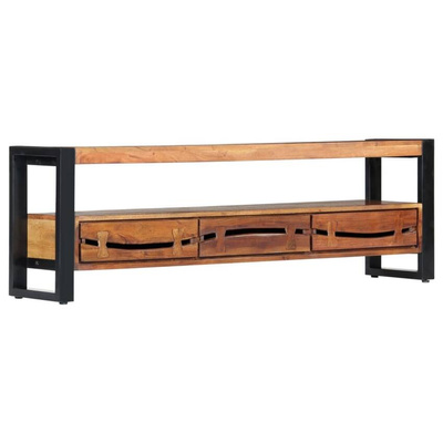 vidaXL Szafka pod TV, 140 x 30 x 45 cm, lite drewno akacjowe