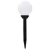Lampy solarne do ogrodu, 6 szt., LED, kuliste, 20 cm, RGB