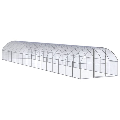 Klatka zewnętrzna dla kurcząt, 3x16x2 m, stal galwanizowana