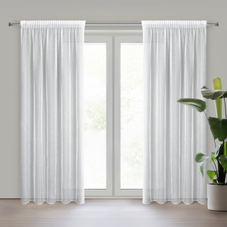 Firana Laura biała 140x280