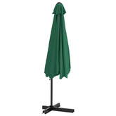 Parasol ogrodowy na stalowym słupku, 300 cm, zielony