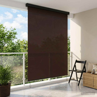 Roleta brązowy 140 x 250 cm Materiał i Aluminium