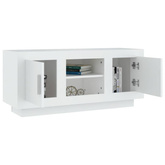 vidaXL Szafka pod TV, biała, 102x35x45 cm, materiał drewnopochodny