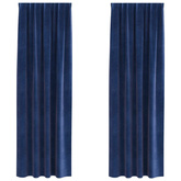 Zasłony zaciemniające 2 pcs Ciemnoniebieski 140 x 225 cm