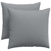 Poduszki na sofę 2 pcs Jasnoszary 50 x 50 cm tkanina