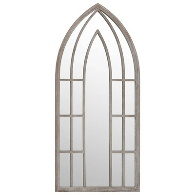 vidaXL Lustro do wnętrz, kolor piaskowy, 100x45 cm, żelazne