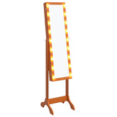 vidaXL Lustro stojące z LED, 34x37x146 cm