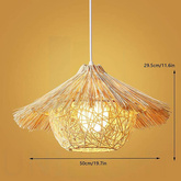 Lampa sufitowa wisząca z bambusa bali natural
