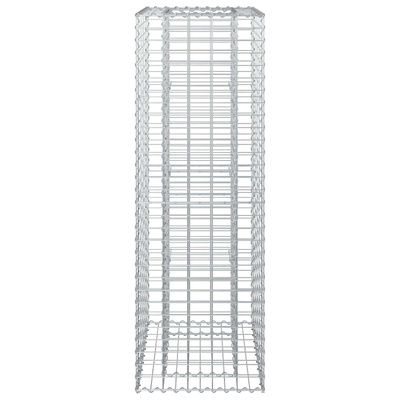 Podniesione łóżko gabionowe 50 x 50 x 150 cm Stal ocynkowana