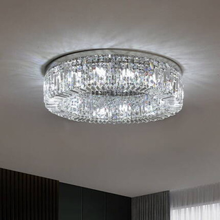 Plafon kryształowy glamour, nowoczesny 60cm  STELLA SILVER