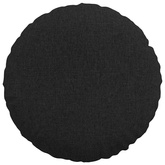 Poduszki na siedziska 2 pcs Czarny ?50 x 19 cm tkanina