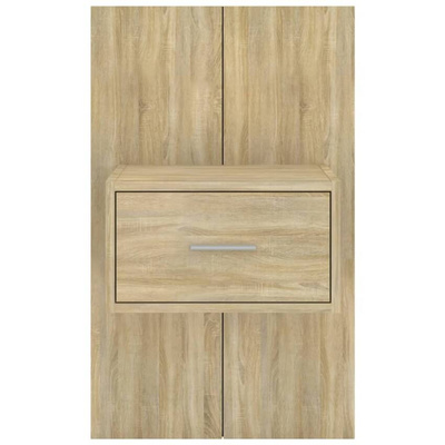 vidaXL Wiszące szafki nocne, 2 szt., dąb sonoma model standard