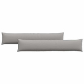 Poduszki na sofę 2 pcs Szary chmur 200 x 40 cm tkanina