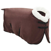 Koc dla Koni Ciemny brąz 115 cm Polarowy fleece