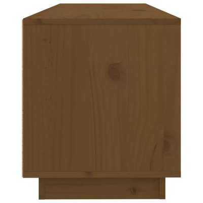 vidaXL Szafka pod TV, miodowy brąz, 100x34x40 cm, lite drewno sosnowe