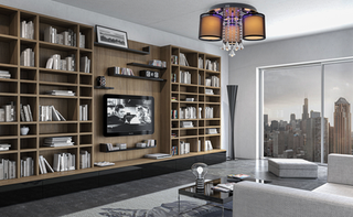 lampa sufitowa led kryształ BELLA srebrny Nowoczesna