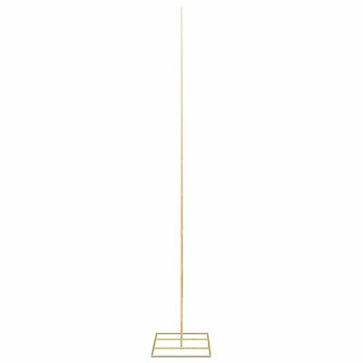 Metalowa choinka świąteczna z podstawą złoty 211 cm
