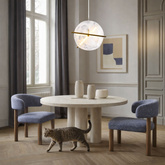 Lampa wisząca Relax szklana w kształcie zegara do salonu LED 15W 3000K