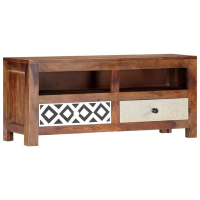 vidaXL Szafka pod TV, 90 x 30 x 40 cm, lite drewno sheesham