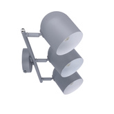 Lampa ścienna candellux azuro 93-63229 listwa e27 szary mat