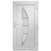 vidaXL Drzwi wejściowe, białe, 98x200 cm, PVC