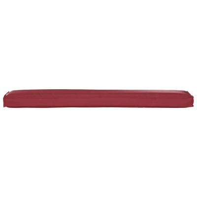 Zestaw poduszek na paletę 2 pcs Czerwone wino 200 x 40 x 8 cm