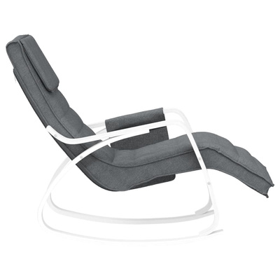 vidaXL Fotel bujany, ciemnoszary, tapicerowany tkaniną model standard
