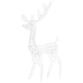 Akrylowe renifery ozdobne, 2 szt., 128 cm, kolorowe