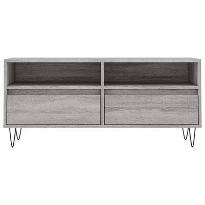 vidaXL Szafka pod TV, szary dąb sonoma, 100x34,5x44,5 cm model standard