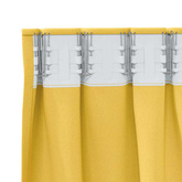 Firany blackout z kółkami 2 pcs Musztardowy Żółty 260 x 140 cm