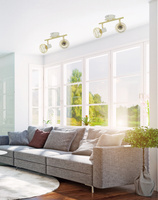 Lampa ścienna 2xE14 26cm Oslo 92-61805 Listwa Biały/Złoty