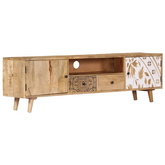 vidaXL Szafka pod TV, 140x30x40 cm, lite drewno mango