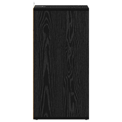 Szafka na buty z półką 2 pcs Czarny Dąb 32 x 35 x 70 cm