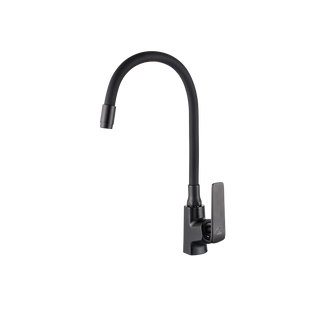 Bateria zlew. ligaria z elastyczną wylewką, czarny BZ-39-004-L Invena