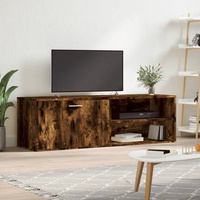 vidaXL Szafka pod TV, przydymiony dąb, 120x34x37 cm