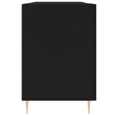 vidaXL Biurko, czarne, 140x50x75 cm, materiał drewnopochodny