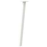 Nogi do stołu konsolowego 4 szt. Białe 72 cm Stalowe