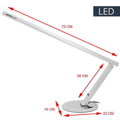 Lampa na biurko Slim led aluminium 102182