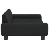 vidaXL Legowisko dla psa, czarne, 100x54x33 cm, aksamitne
