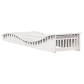 vidaXL Leżaki, 2 szt., białe, 205x60x31,5 cm, lite drewno sosnowe