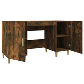 vidaXL Biurko, przydymiony dąb, 140x50x75 cm, materiał drewnopochodny model standard