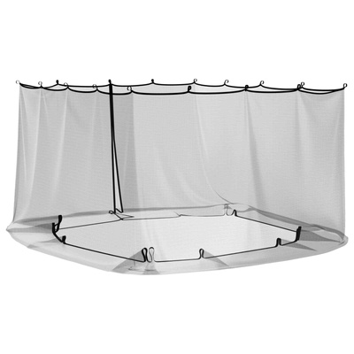 Siatka na komary do altany 220 mesh Czarny 4 x 3 x 2 cm