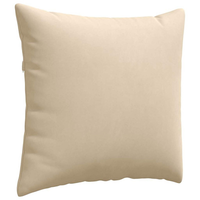 Poduszki na sofę 2 pcs Kremowy 50 x 50 cm tkanina