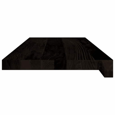 Stopnie schodowe 16 szt. brązowoczarne 70x25x2 cm lite drewno dębowe